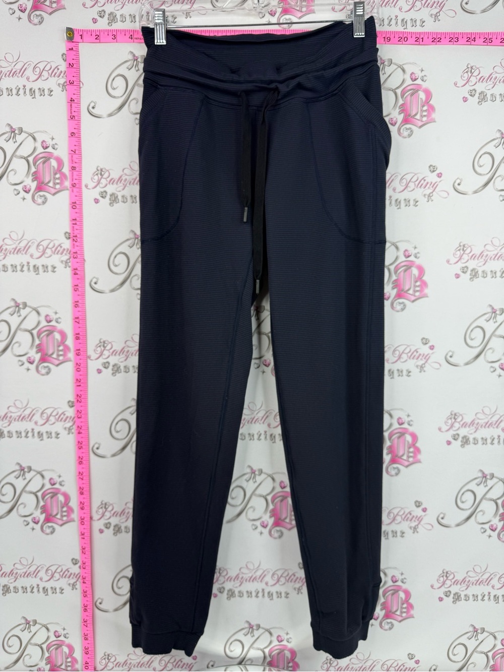lululemon athletica pants joggers tie up waist Black Drawcord Jogger Pants
